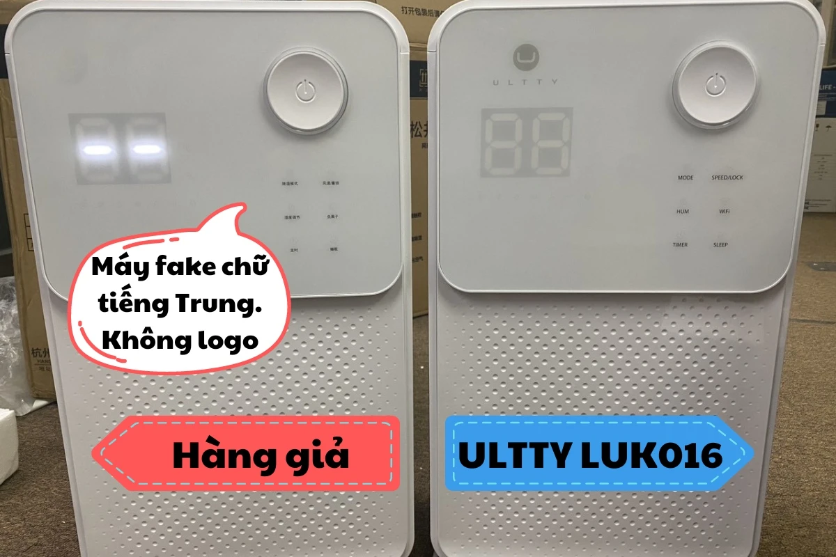 Cảnh Báo Giả mạo Máy Hút Ẩm U ULTTY. Phân biệt hàng thật - hàng giả