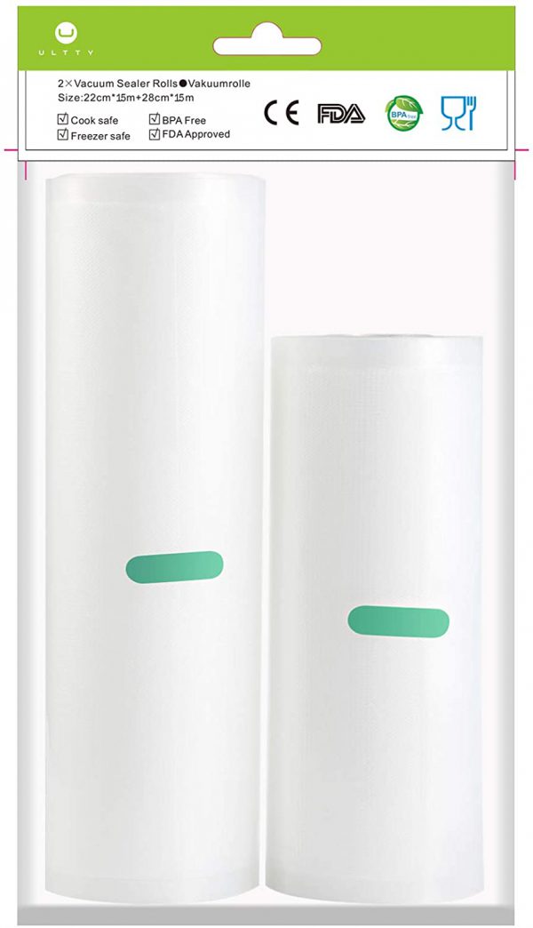 Túi hút chân không BPA-free U-ULTTY 2 Cuộn 28x1500cm và 22x1500cm