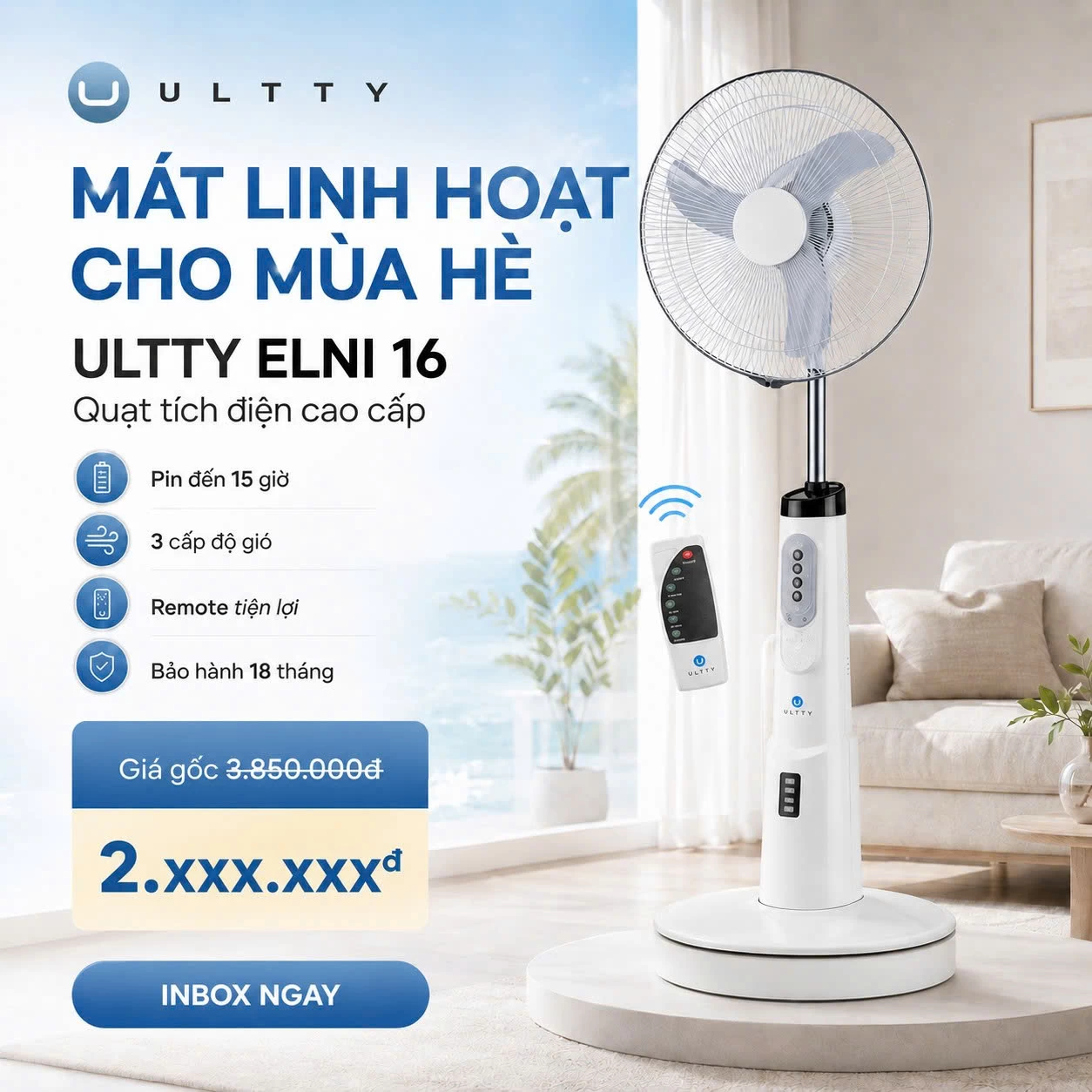 Review Quạt Tích Điện Cao Cấp 2026 – Giải Pháp Làm Mát Thông Minh Cho Mùa Hè