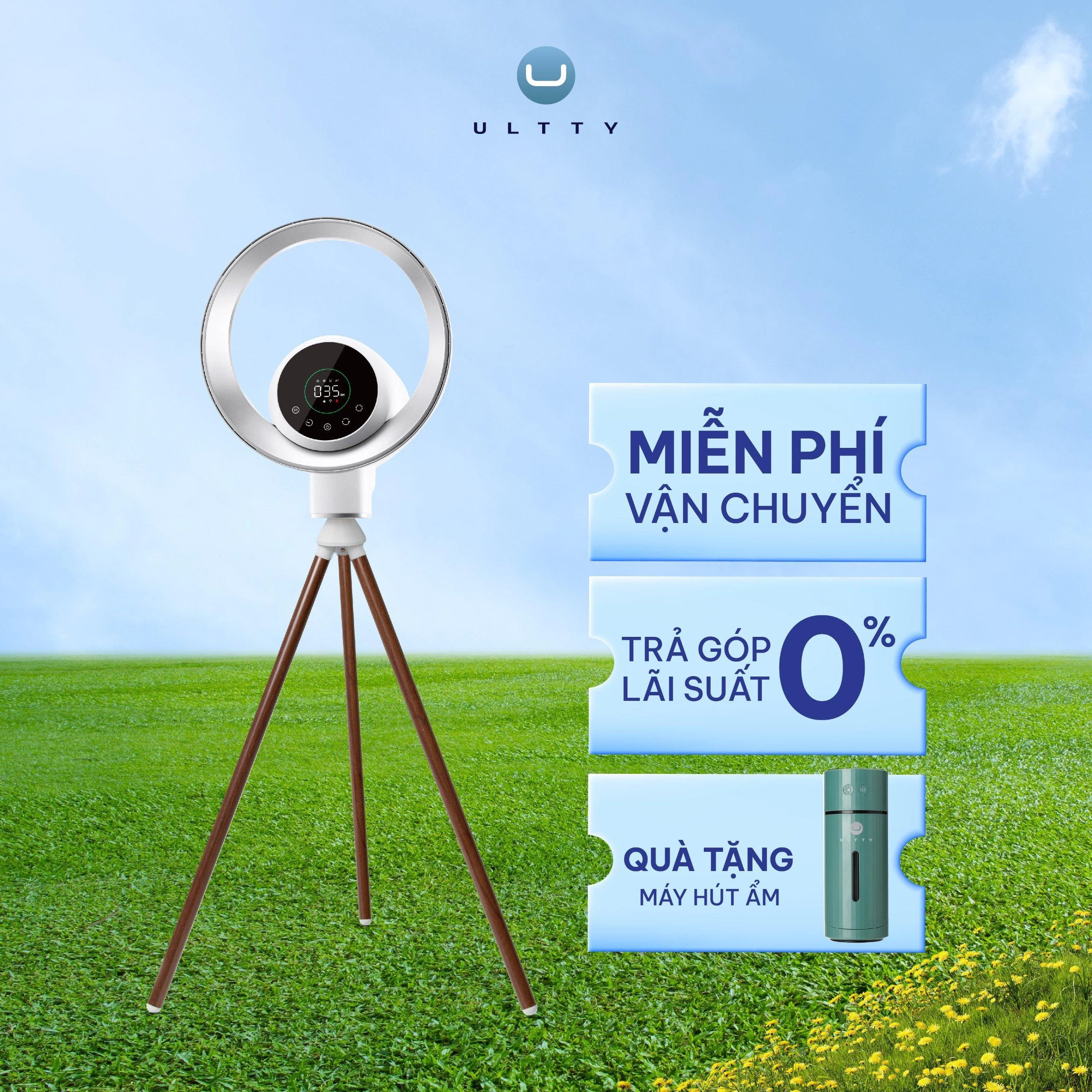 Quạt lọc không khí và khử khuẩn U ULTTY BB màu trắng