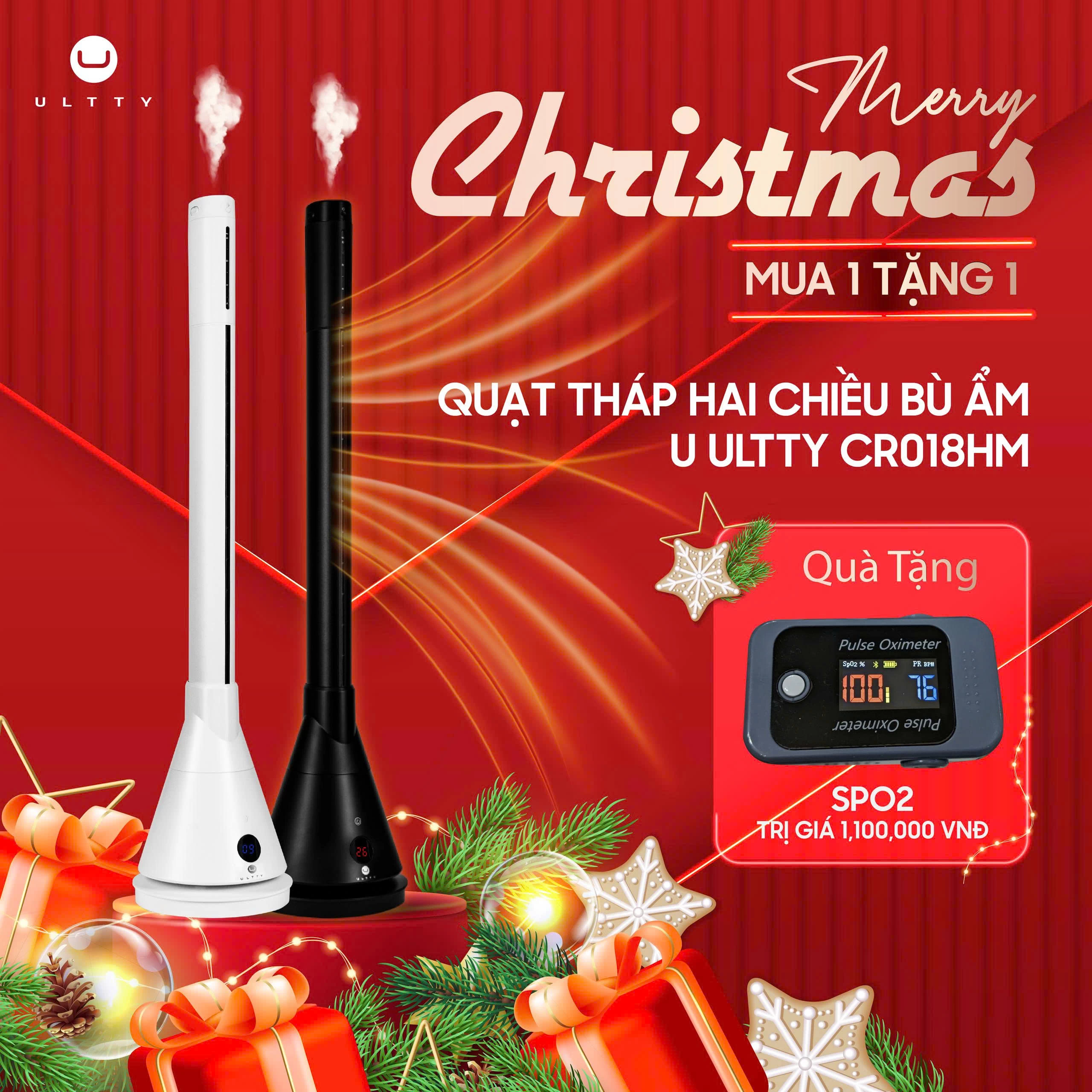 Quạt Tháp 2 Chiều Làm Mát, Sưởi Ấm và Bù Ẩm U ULTTY CR018HM