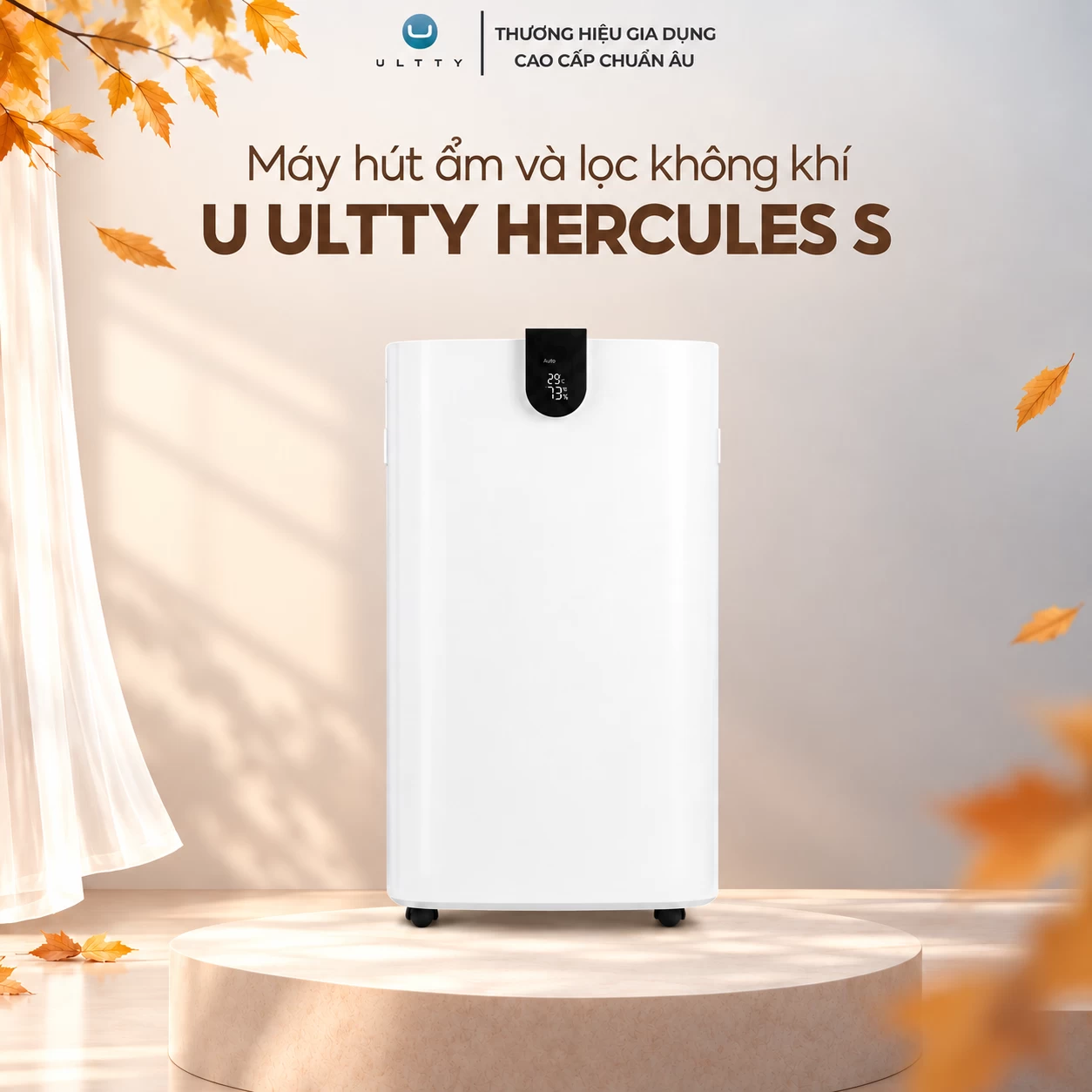 Máy hút ẩm và lọc không khí U ULTTY Hercules S - 30L chuyên dụng gia đình